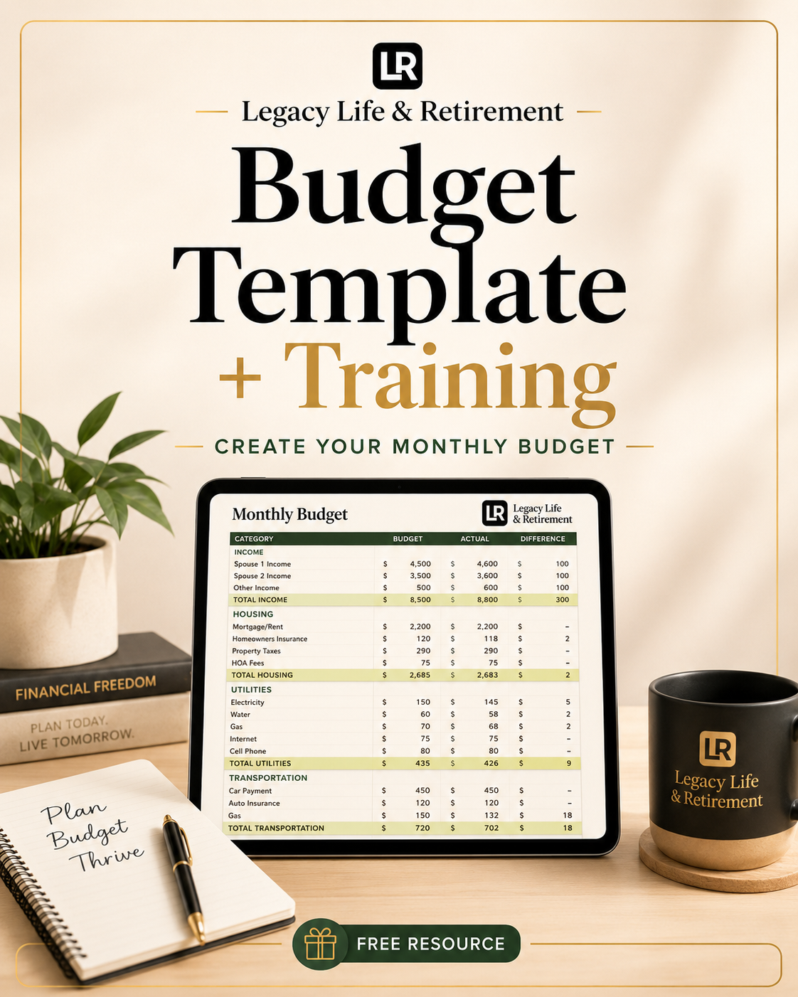 Budget Template + Training